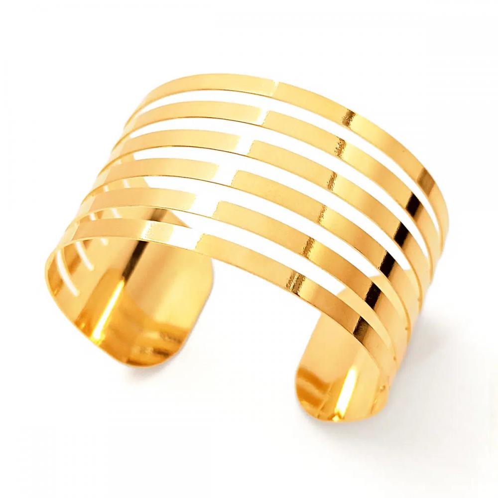 Bracelete feminino banhado a ouro